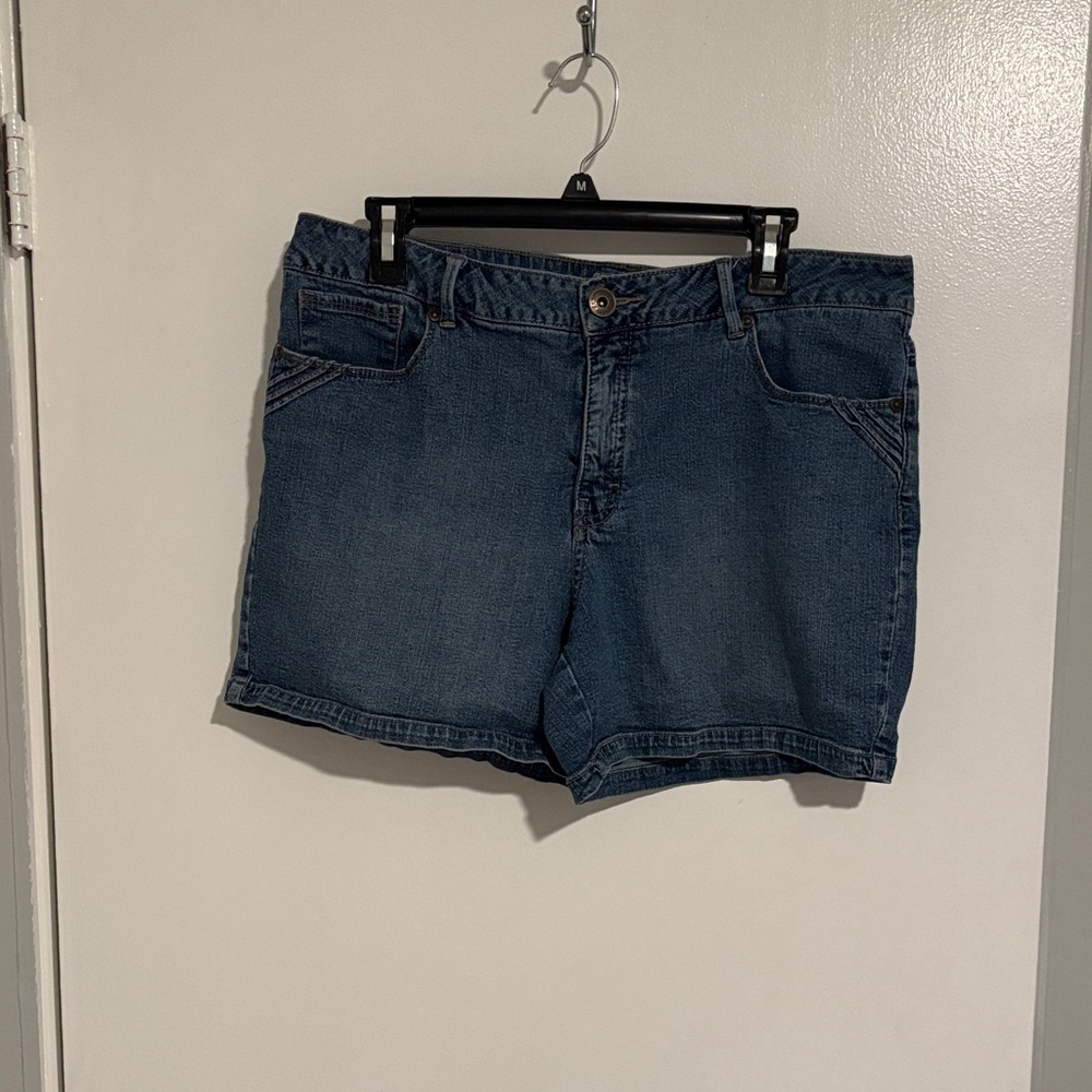 St. John's Bay Dark Blue Jean Shorts